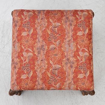 Five Baroque style stools, circa 1900.