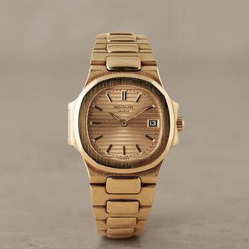 129. PATEK PHILIPPE, Genève, Nautilus, wristwatch, 27 mm,