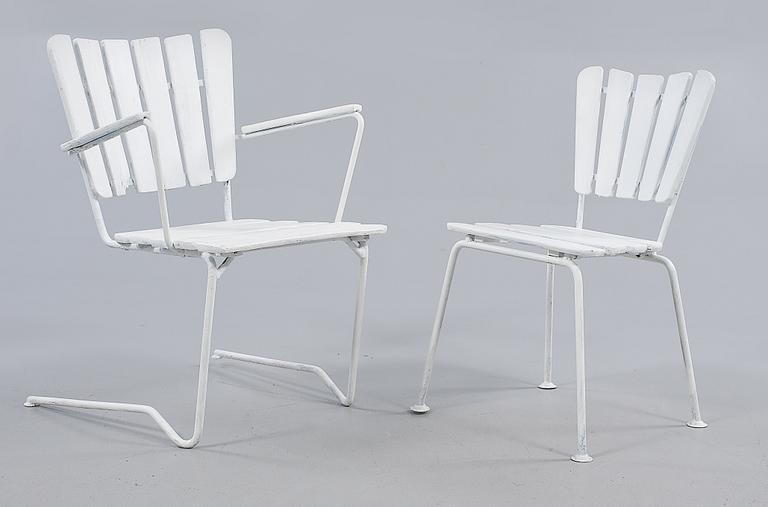 TRÄDGÅRDSGRUPP, 5 delar, 1900-talets andra hälft.