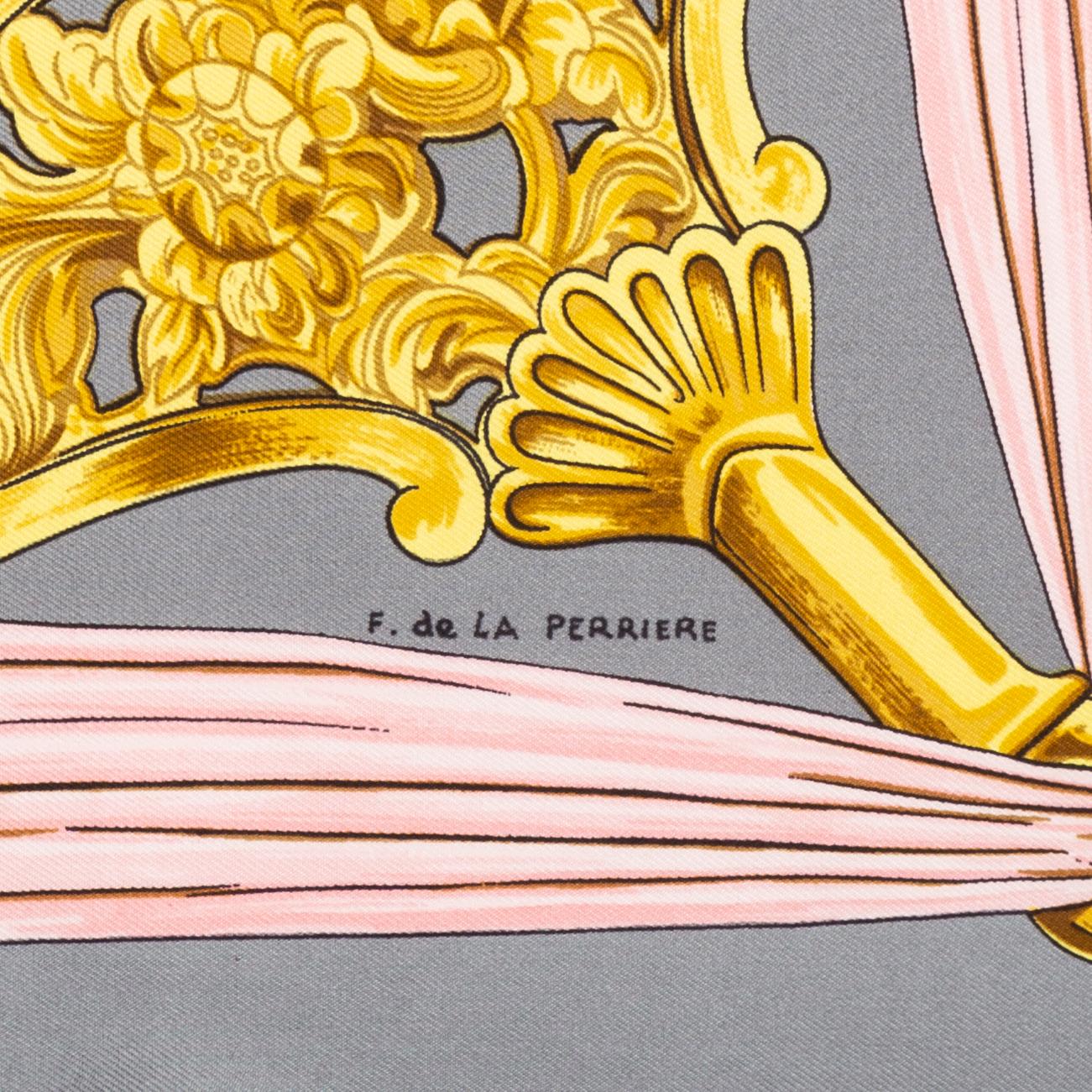 HERMÈS, an "Etriers' silk scarf.