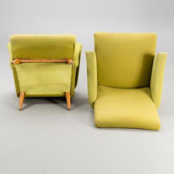 A pair of 1950s "Kolibri" armchairs for Moderno Oy, Finland.