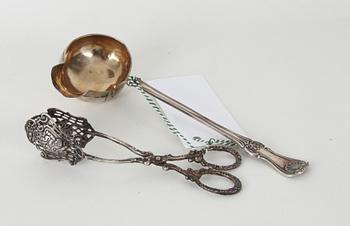 SÅSSLEV, silver(1876) OCH TÅNG(import), silver.