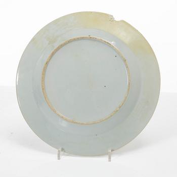 Tallrikar, 7 st,  Kina, Qingdynastin, Qianlong (1736-95).