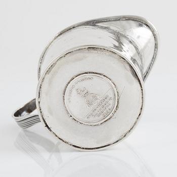 A Swedish silver cream-jug, mark of Carl Gideon Ronander, Stockholm 1808.