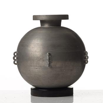 Sylvia Stave, a pewter vase, CG Hallberg, Stockholm 1930´s.