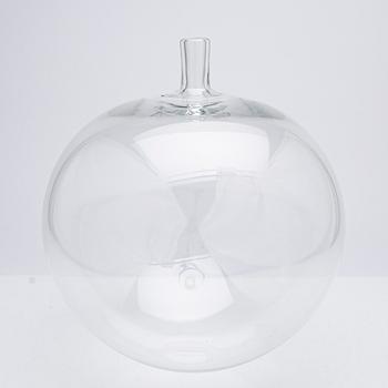 Ingeborg Lundin, Vase, glass, "The Apple", Orrefors, after 1957.