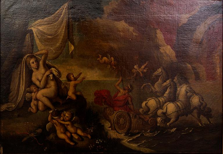 Girolamo Romanino, follower to 17/18th century oil on canvas.