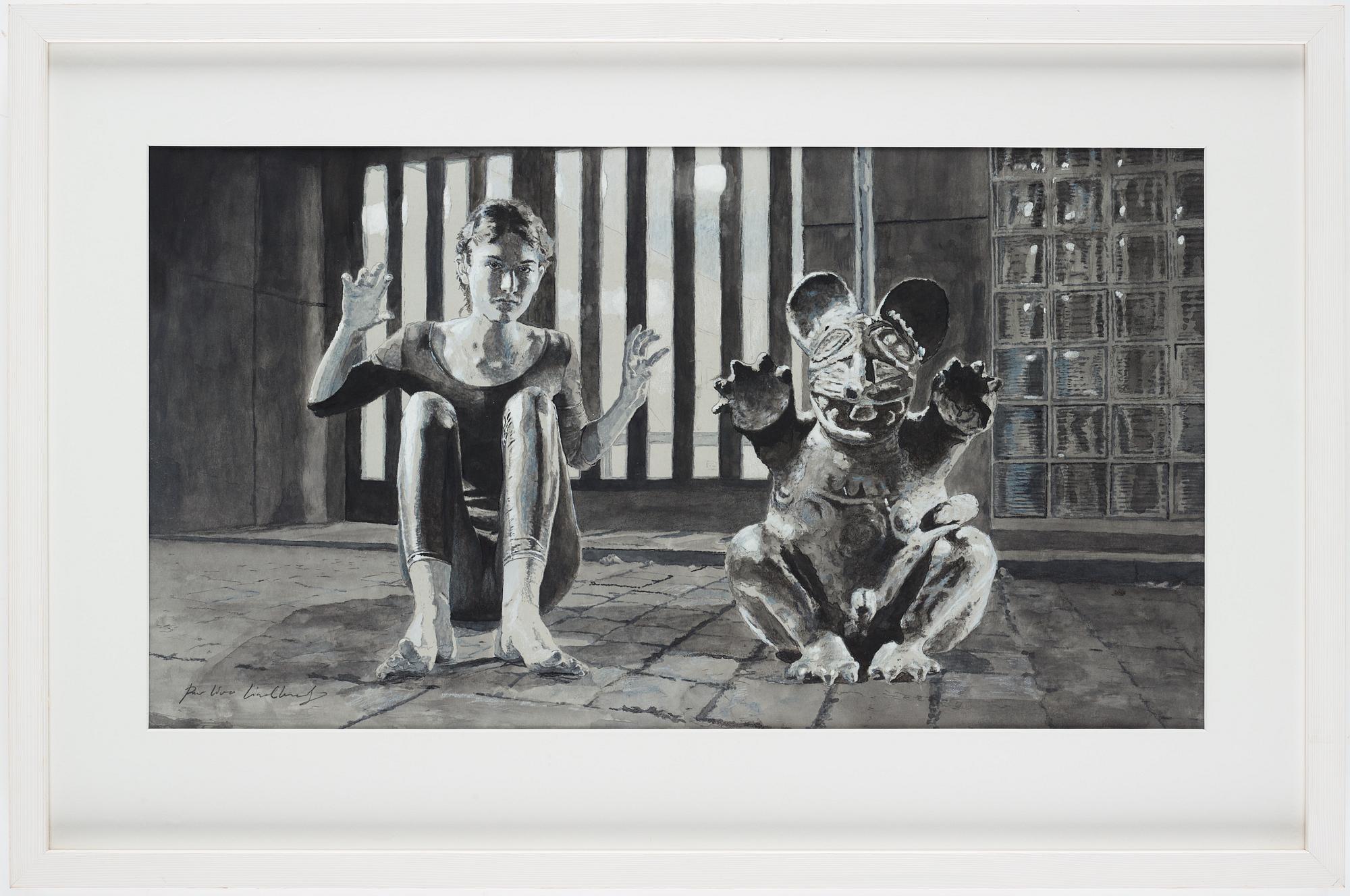 Per-Ivar Lindekrantz, watercolour and pencil, signed.