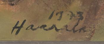 OLAVI HAARALA, oil on canvas, signed and dated 1973.