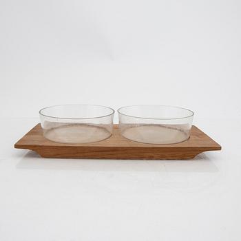 Signe Persson-Melin, skålar samt bricka mm 6 dlr Kosta Boda.