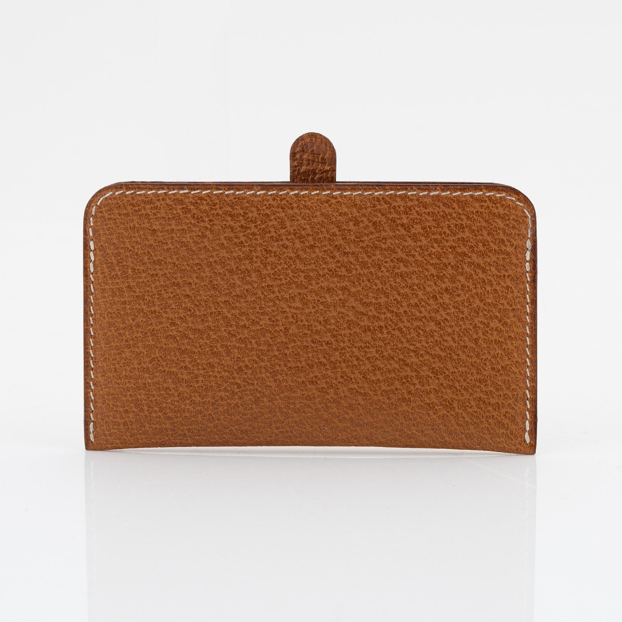 Hermès, a whisky pigskin 'Toulouse card holder', 1994.