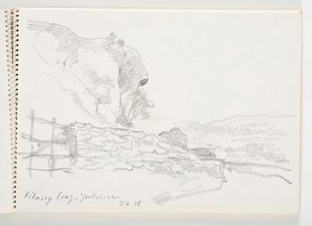 Lotte Laserstein, 3 skissblock med teckningar.