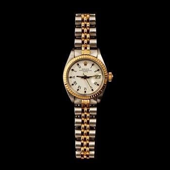DAMARMBANDSUR, Rolex, Oyster Perpetual, date, automatisk.