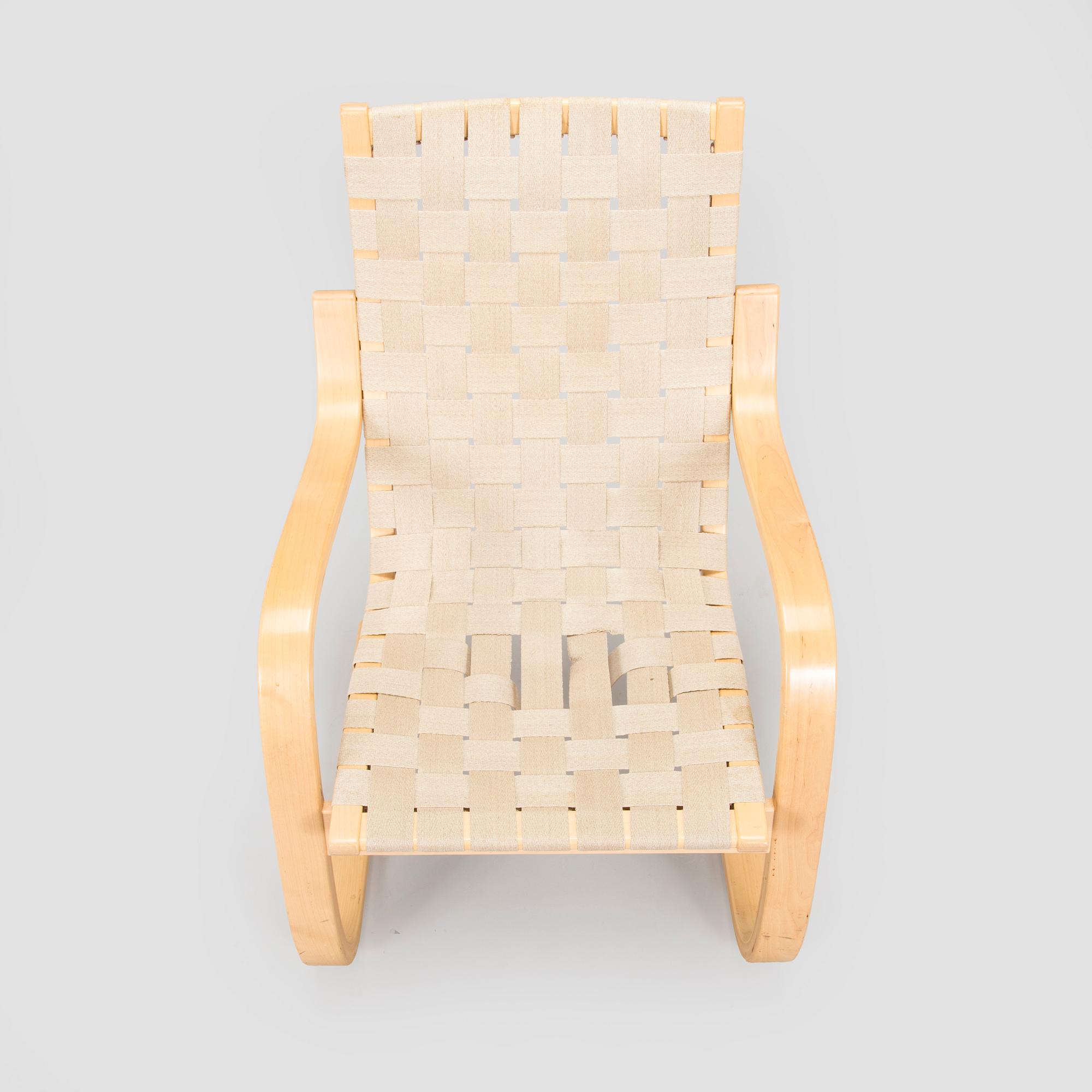 Alvar Aalto, fåtölj, modell 406 för Artek 1900-talets slut.