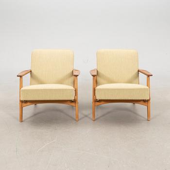 Armchairs 1 pair, 1960s.