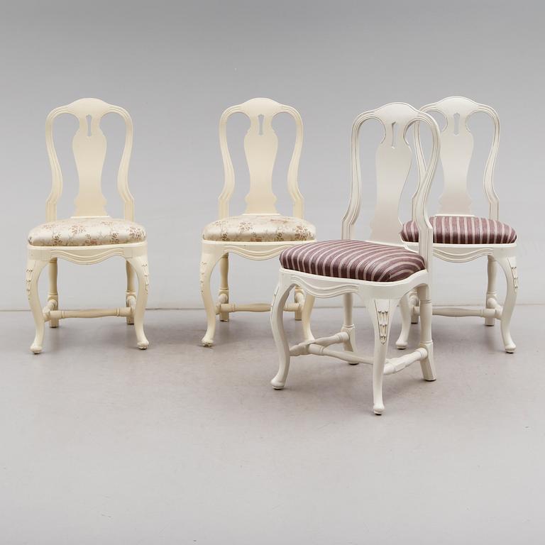 STOLAR, 4 st, rokokostil, 1900-talets första hälft.