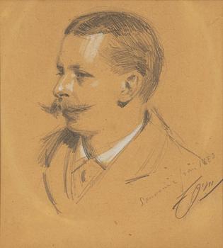 Anders Zorn, Porträtt föreställande Carl David af Wirsén.