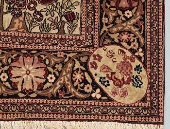 SEMI-ANTIQUE ESFAHAN FIGURAL. 196,5 x 137 cm.