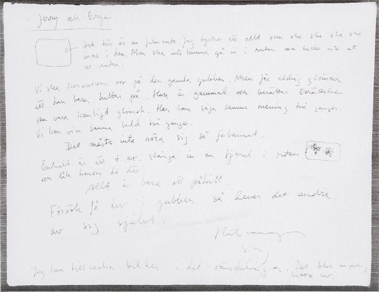 STIG CLAESSON, chalk drawing.