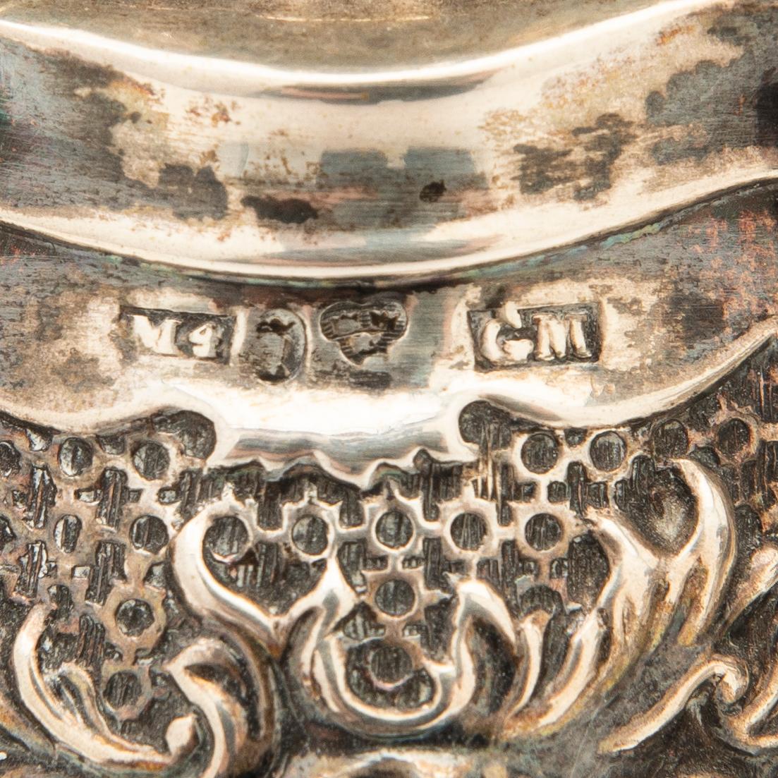 Candelsticks, a pair, neo-Rococo, silver, Gustav Möllenborg, Stockholm, 1842.