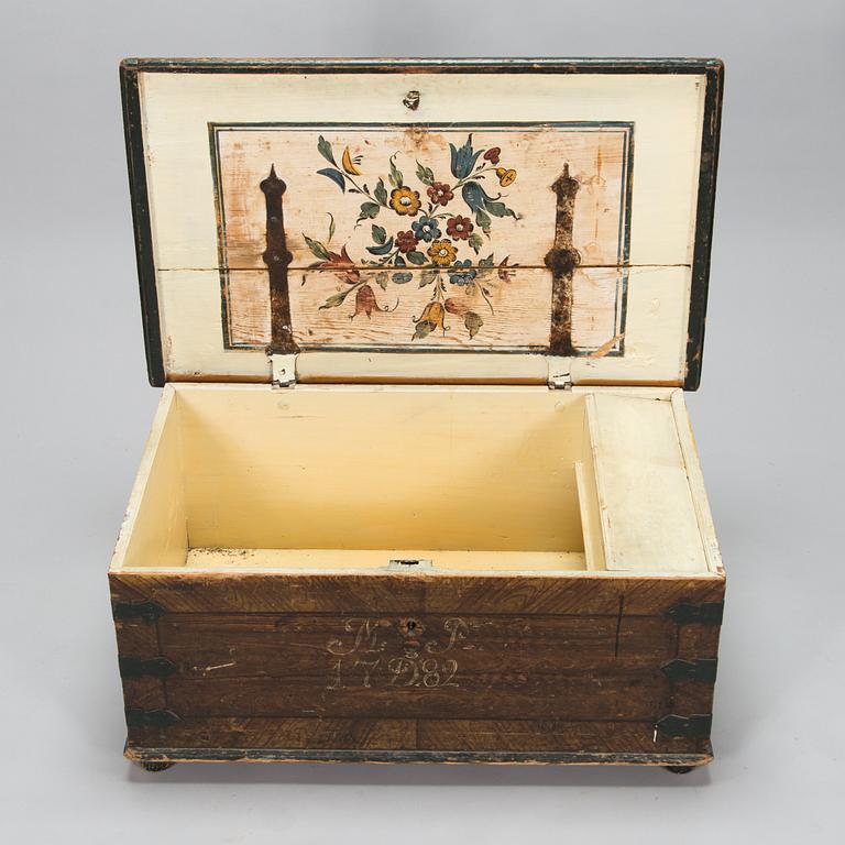 Kista, allmoge, daterad 1782.