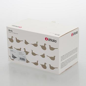 Oiva Toikka, a 'Summer Grouse' glass bird, signed O. Toikka Nuutajärvi.