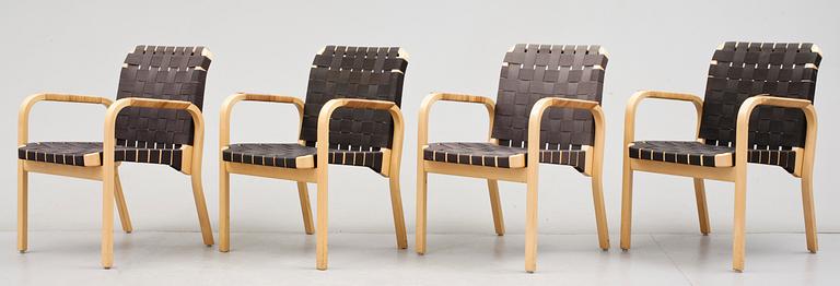 STOLAR, 6 st, "nr 45" Alvar Aalto, Artek, 1900-talets sista kvartal.