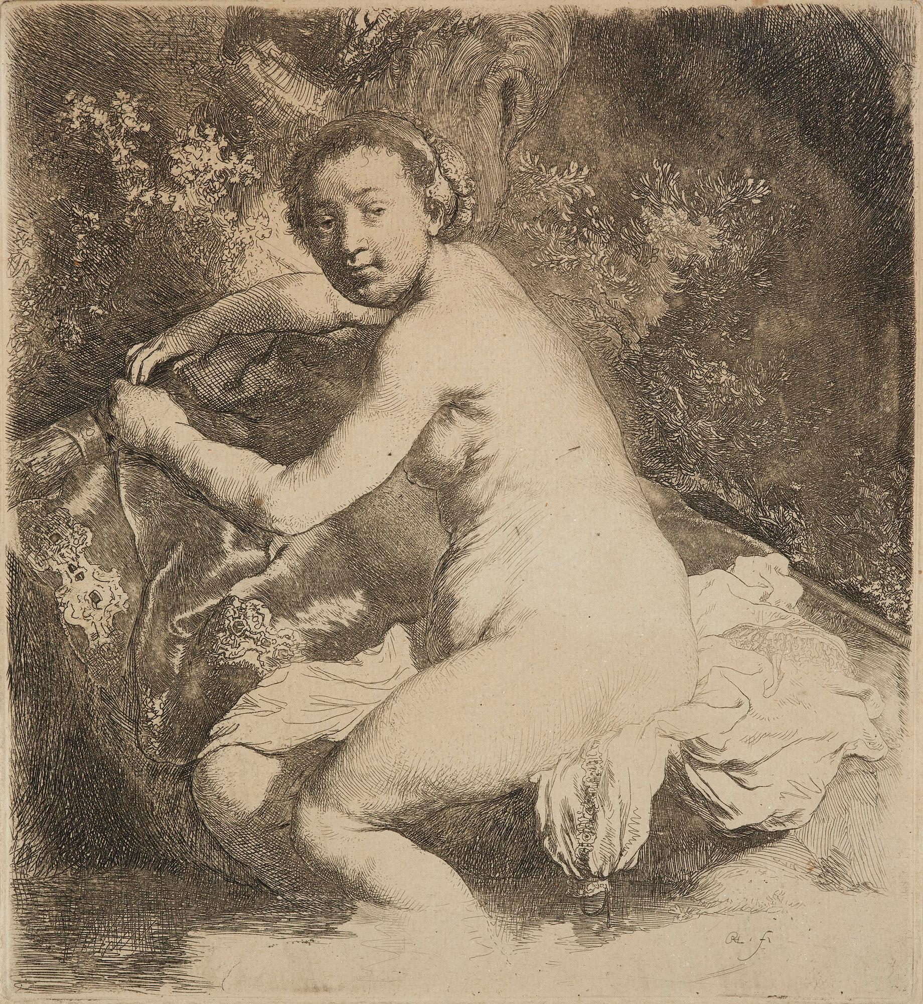 Rembrandt Harmensz van Rijn, "Diana at the Bath".