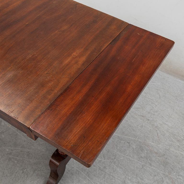 KLAFFBORD, Empire, stockholmsarbete, otydligt signerat och daterat 1833.