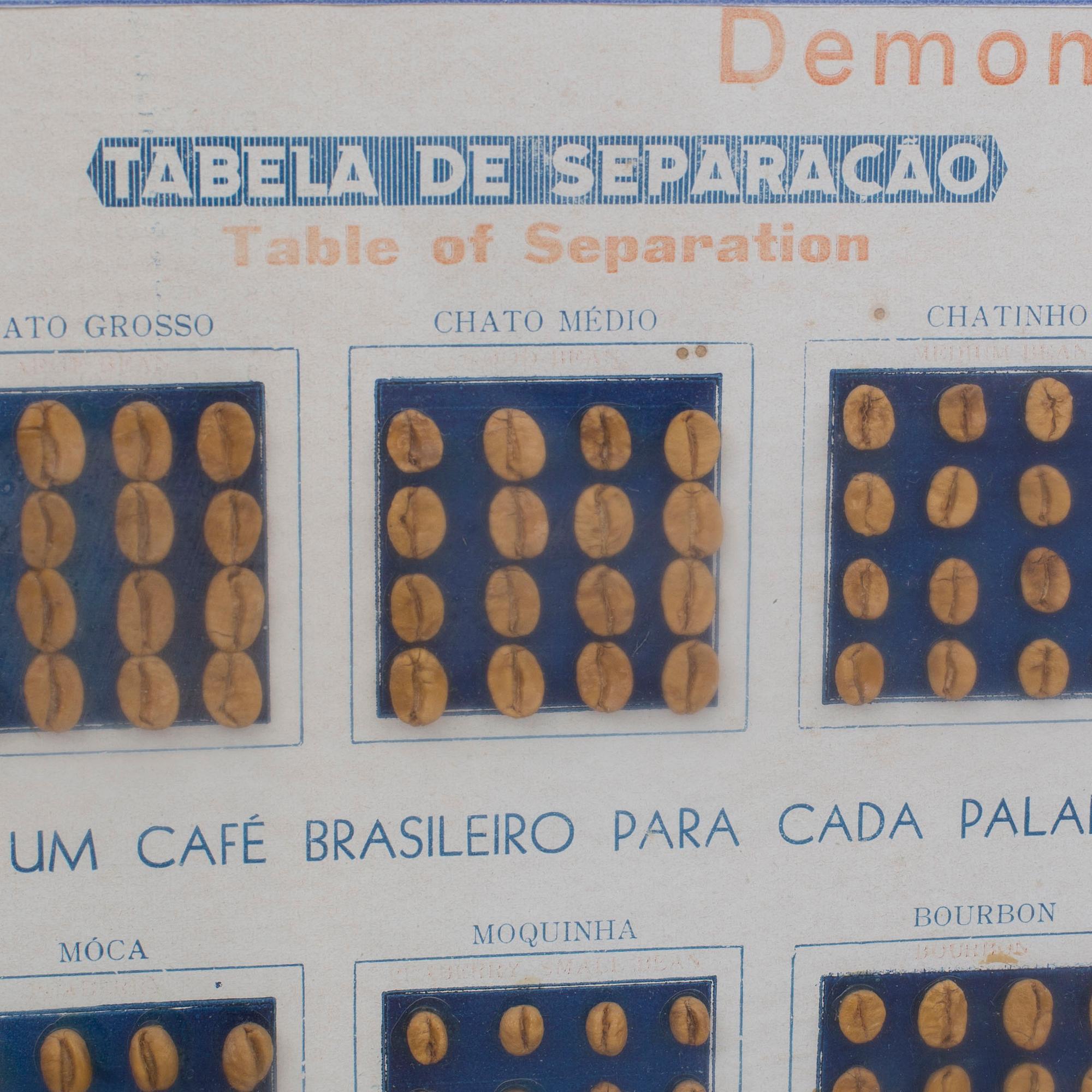 "Demonstrative Table of Coffee Classification".