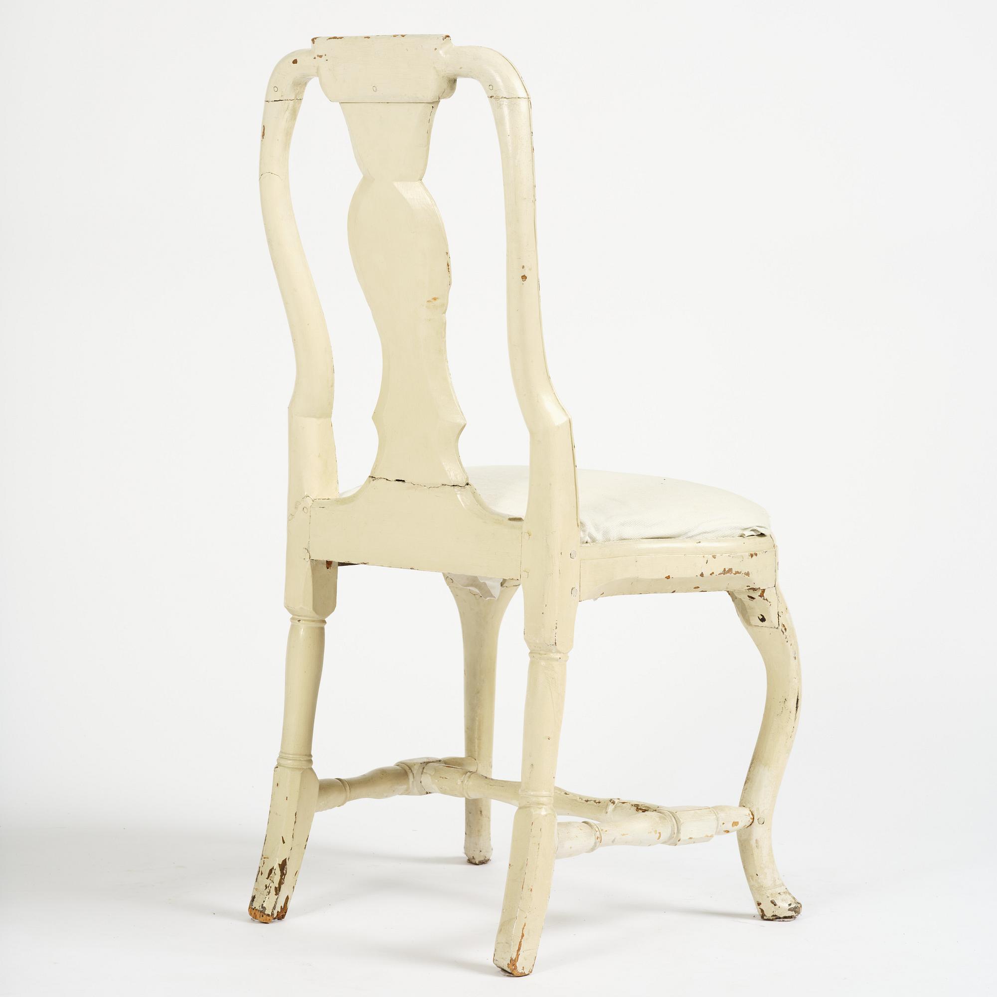 A Swedish late baroque / early rococo chair, mid 18th century.