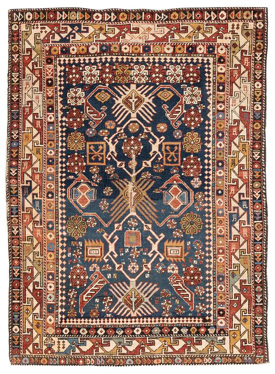 An antique Bidjov rug East Caucasus, c. 163 x 115 cm.