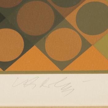 VICTOR VASARELY, serigraph in colours, signed and numbered 135/250.