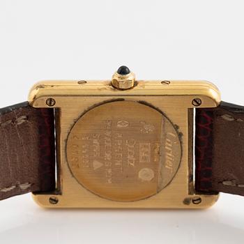 must de Cartier, Tank, wristwatch, 20,5 x 20 (28) mm.