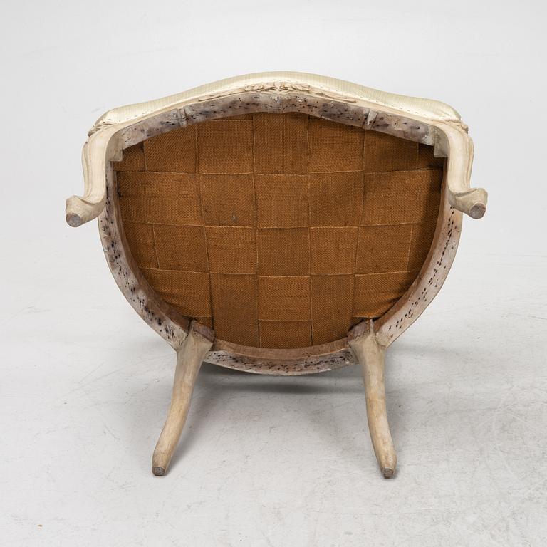 A pair of French Louis XV-style chairs, 19th Century.