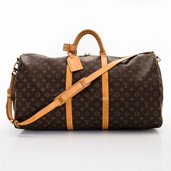 Louis Vuitton, a Monogram Canvas 'Keepall 60 Bandoulière' weekend bag.