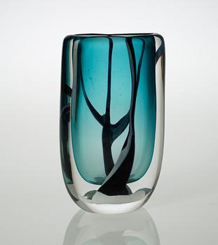 A Vicke Lindstrand 'Vinter' glass vase, Kosta, 1950's.