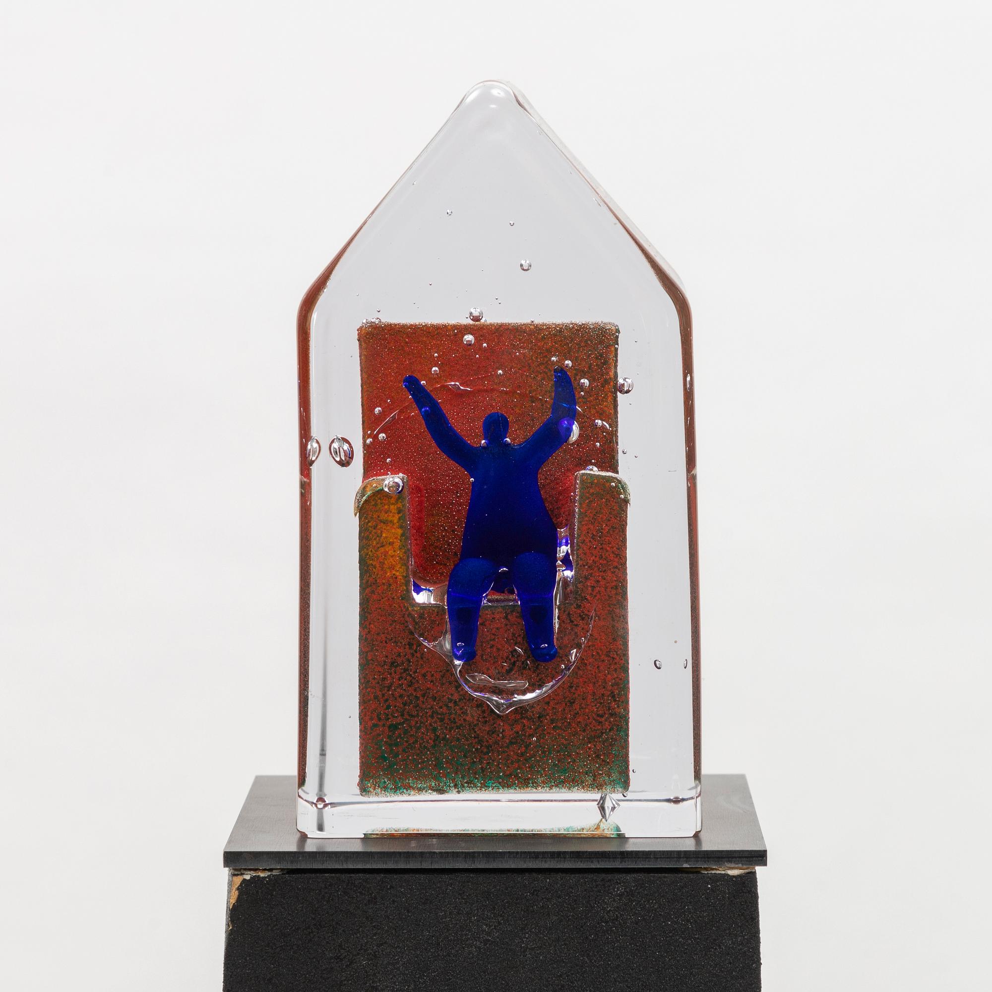 Kjell Engman, a unique sculpture, Kosta Boda.