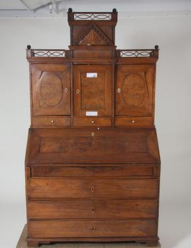 SKRIVSKÅP,Lorentz Nielsens stil, omkr 1800, Danmark.