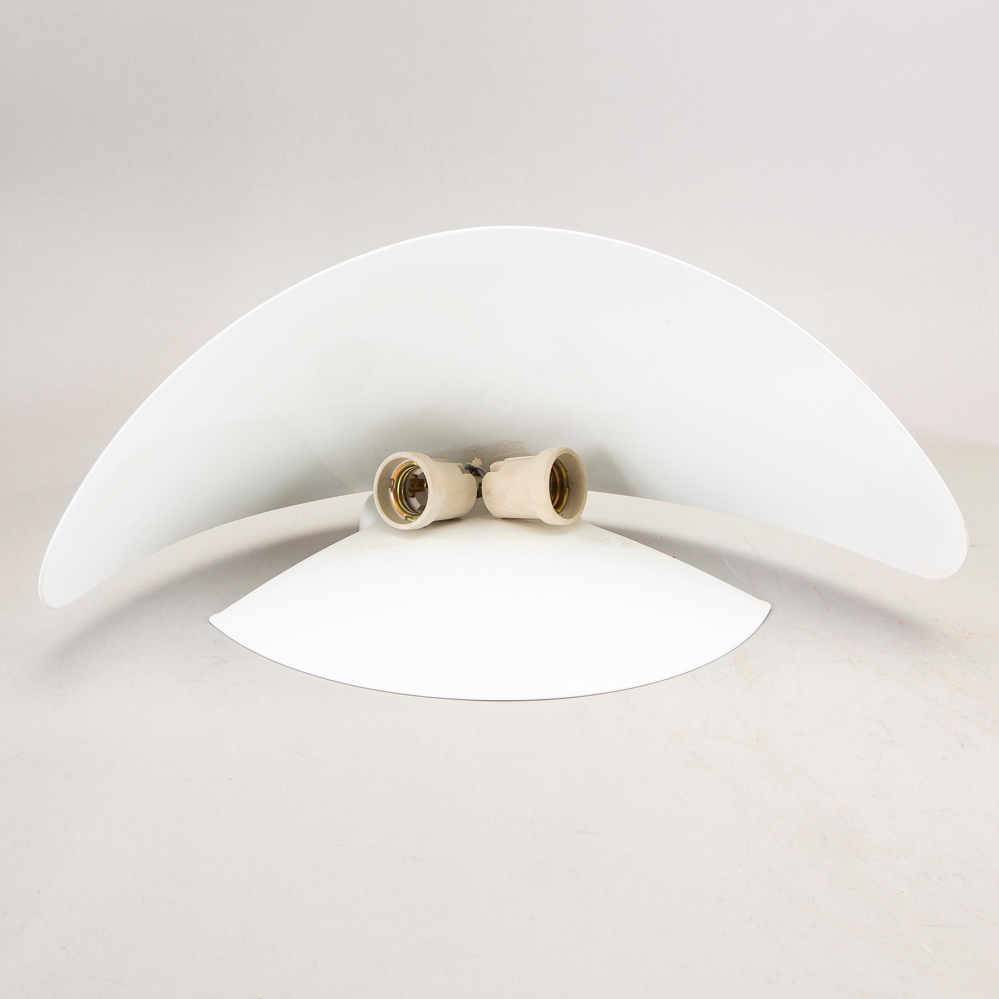 A set of three 1980s P. King & S. Miranda "Aura" wall lampsfor Arteluce Italy.