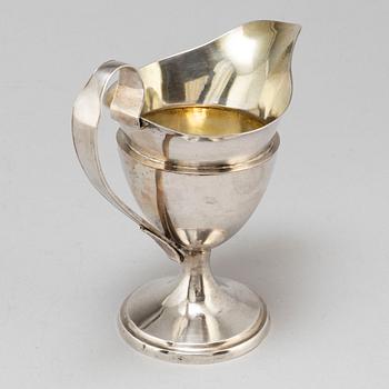 A silver creamer, mark of PE Sundberg, Karlskrona 1830.