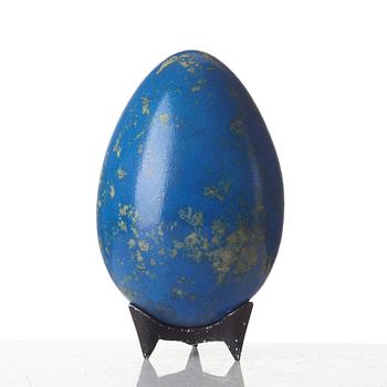 Hans Hedberg, a faience egg, Biot, France.