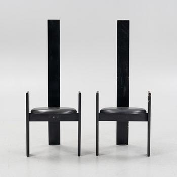 Vico Magistretti, a set of six 'Golem' chairs for Poggi, 1969.