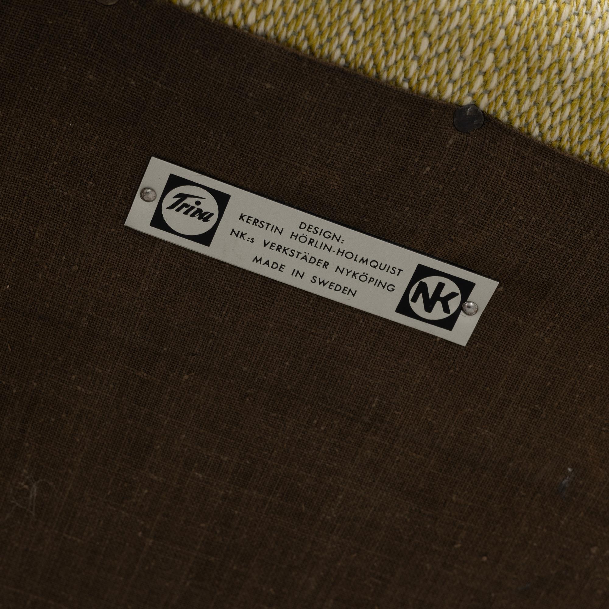 Kerstin Hörlin- Holmquist, fåtölj, ”Lilla Adam” ur Nordiska Kompaniets "Triva"-serie.