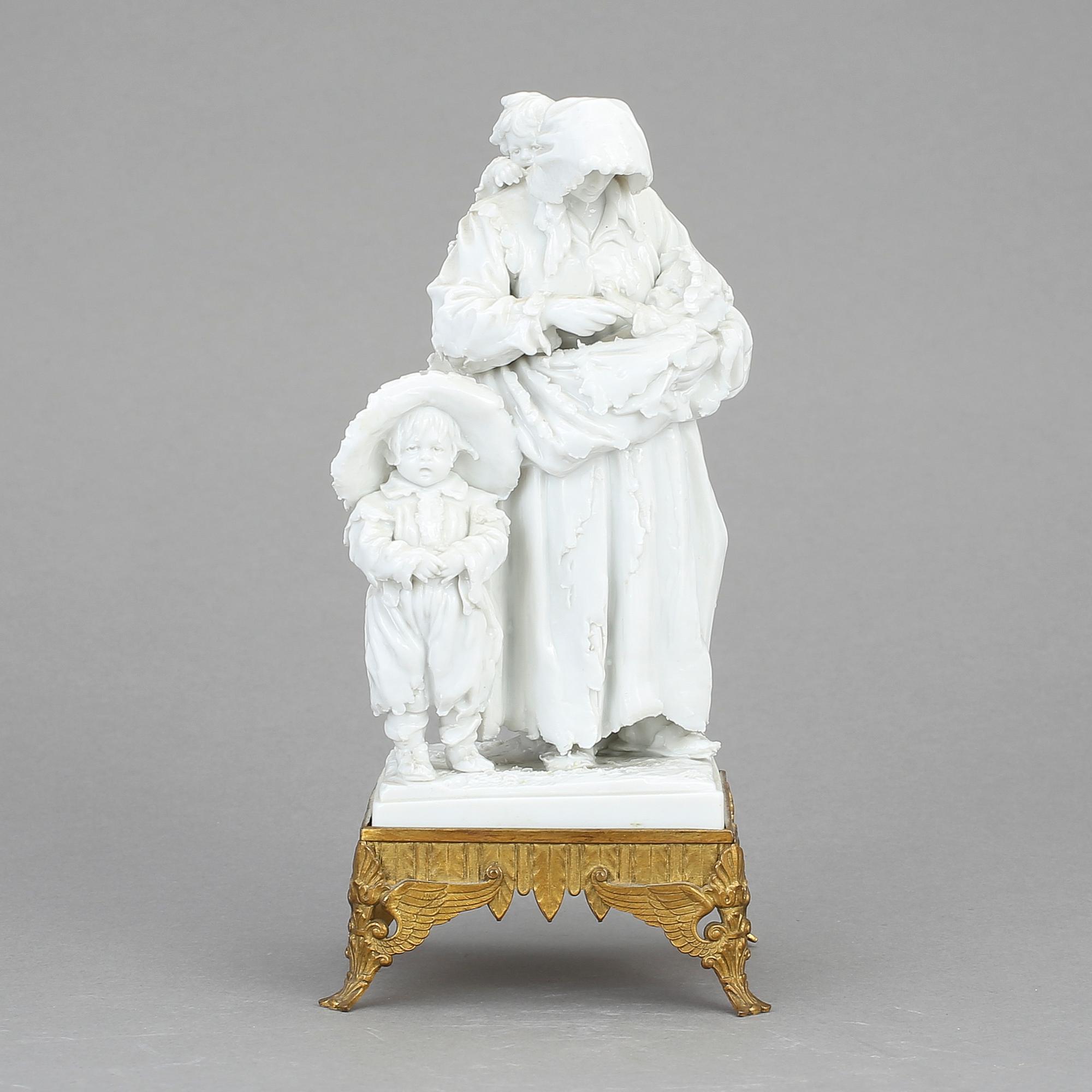 FIGURIN, porslin, Sèvres-liknande märke, 1800-tal.
