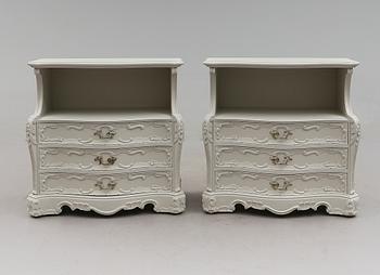 SÄNGBORD, 1 par, 1900-talets andra hälft.