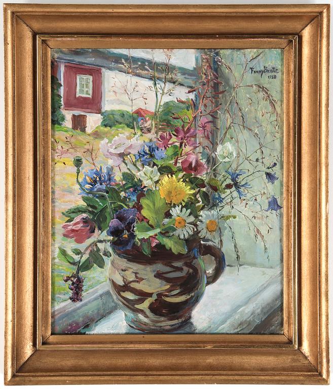 FANNY BRATE, olja på pannå, signerad och daterad 1933.
