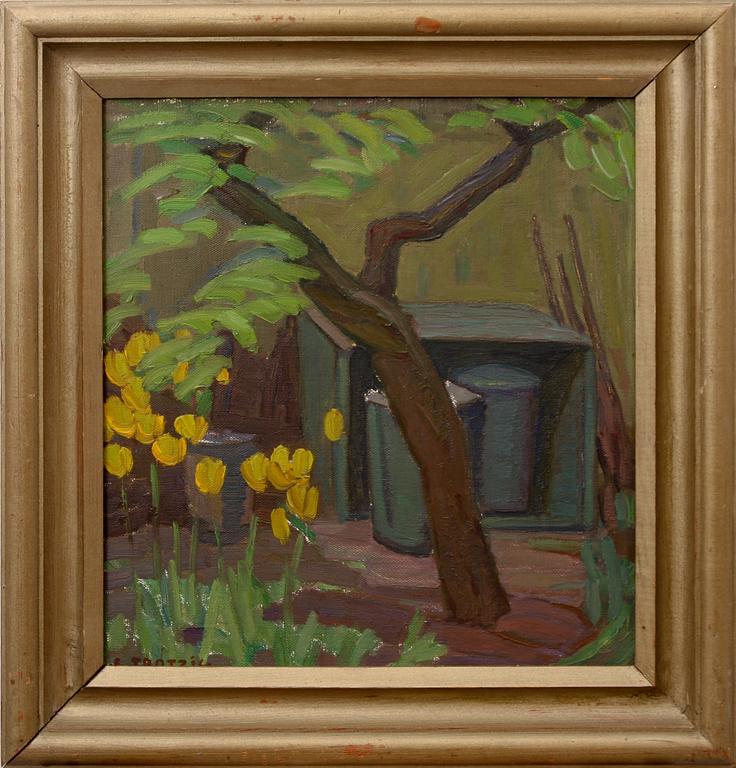 ELLEN TROTZIG, olja på duk, sign.