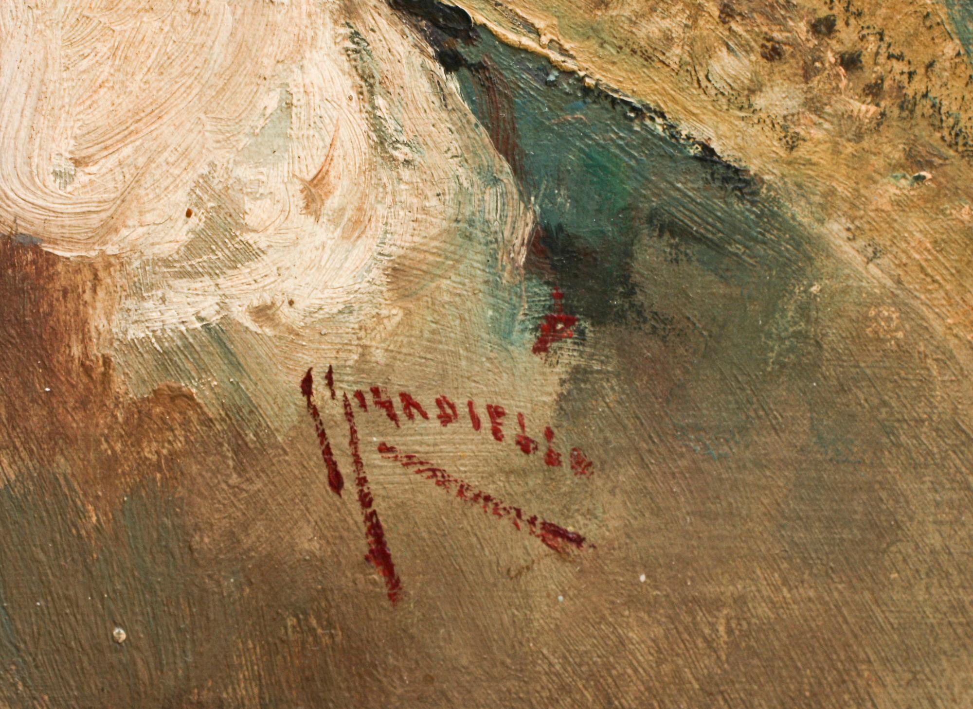 GIUSEPPE GIARDIELLO, olja på duk, sign.