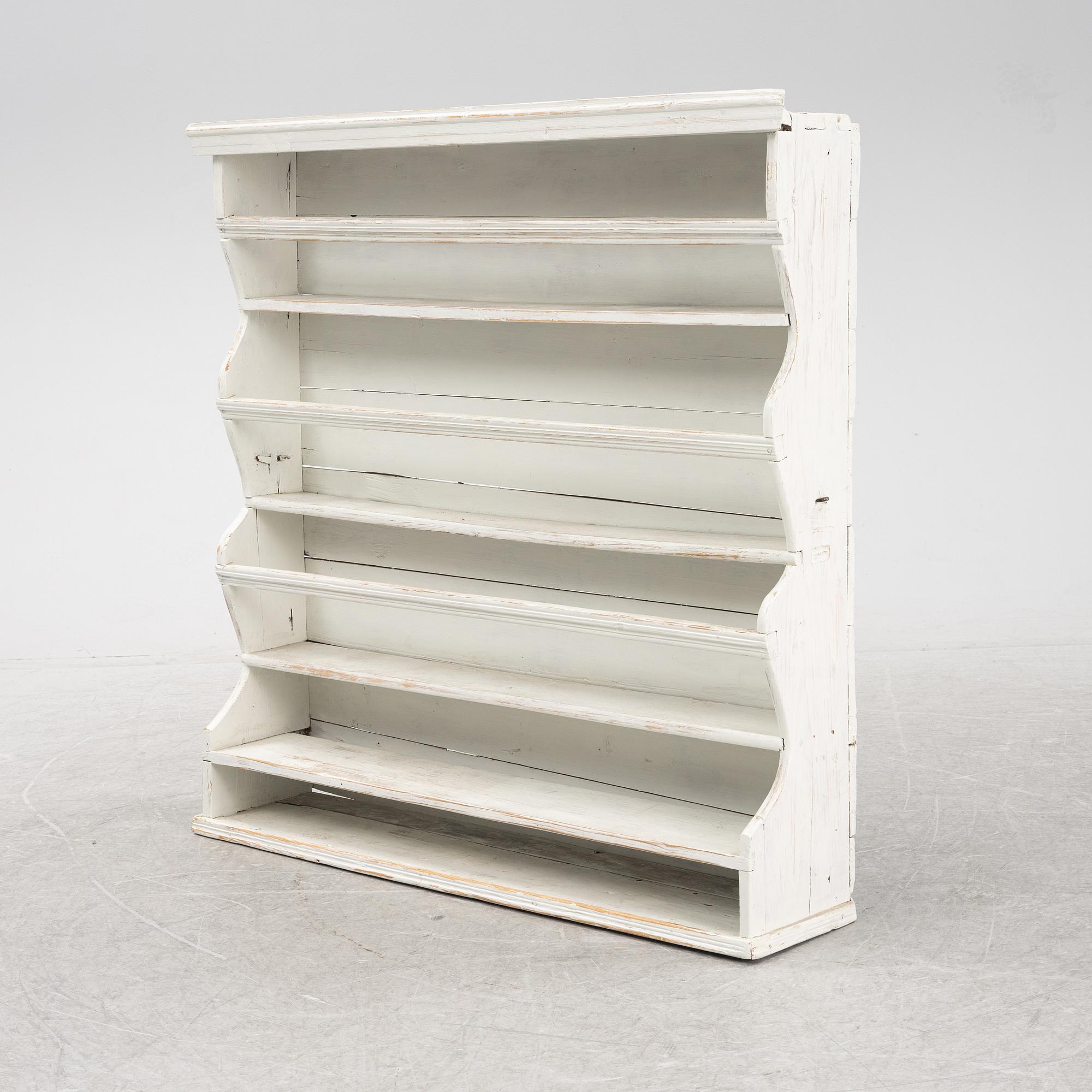 Tallrikshylla, allmoge, 1800-talets andra hälft.